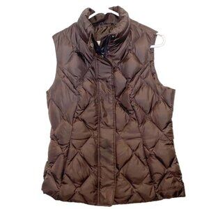 Eddie Bauer Quilted Down Vest Size MEDIUM